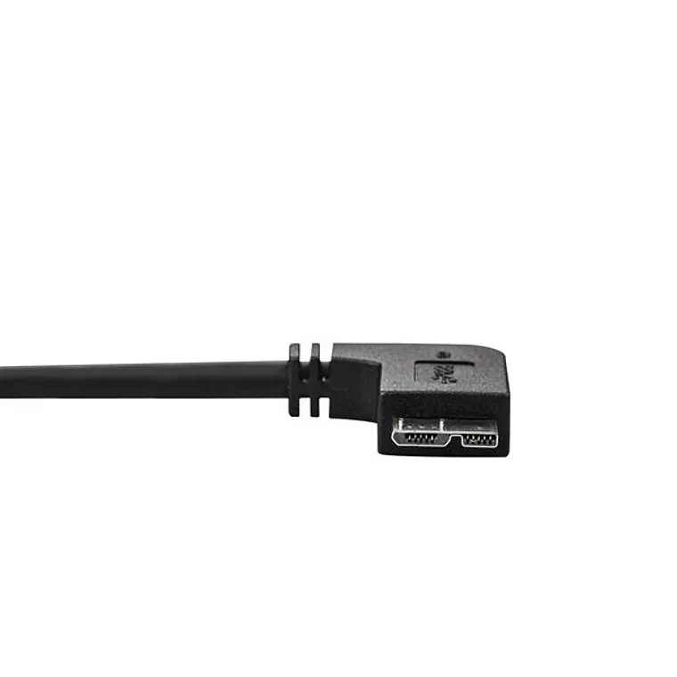 Cable USB-A a Micro-USB B Startech, Largo 0.5mConector tipo Codo, Negro 2