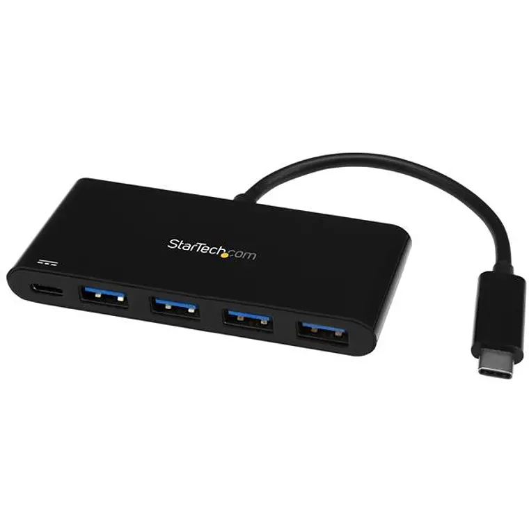 Hub Concentrador USB 3.0 de 4 Puertos con PD Entrega de Potencia - Adaptador USB-C a 4x USB-A - USB Tipo C 1