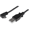 Cable de 1m Micro USB con conector acodado a la derecha - Cable de Carga y Sincronización