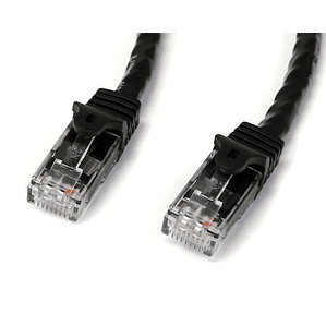 Cable 1m Cat6 Snagless Negro