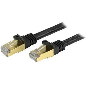 Cable de Red Cat6a STP de 0 9m Negro