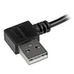 Cable USB-A a Micro-USB B tipo Codo Startech, Largo 1m, Negro - Miniatura 3