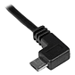 Cable USB-A a Micro-USB B Startech, Conector tipo Codo, Largo 1m, Negro - Miniatura 2