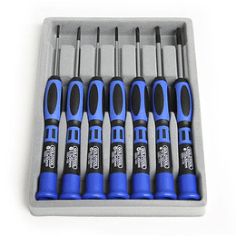 Juego Kit Set de Destornilladores de Precisión de 7 piezas- Torx Phillips Plano