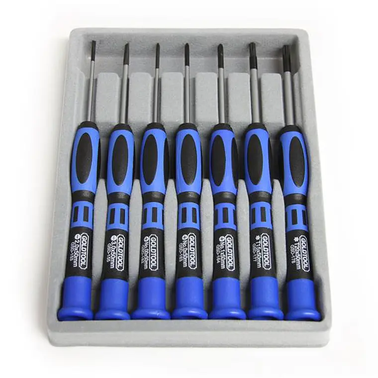 Juego Kit Set de Destornilladores de Precisión de 7 piezas- Torx Phillips Plano 1