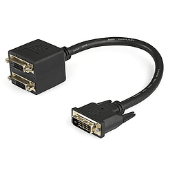Cable Duplicador Divisor de video DVI-D de 2 Puertos Salidas - Multiplicador Bifurcador Splitter 