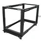Rack de Marco Abierto con Profundidad Ajustable de 4 Columnas 12U con Ruedas - Miniatura 1