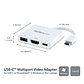 Adaptador USB-C a HDMI / USB 3.0 - PD de 60W | Multipuertos Blanco - Miniatura 3