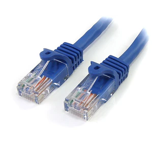 Cable de 5m de red Ethernet Cat5e RJ45 sin traba snagless - Azul