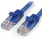 Cable de 5m de red Ethernet Cat5e RJ45 sin traba snagless - Azul - Miniatura 1
