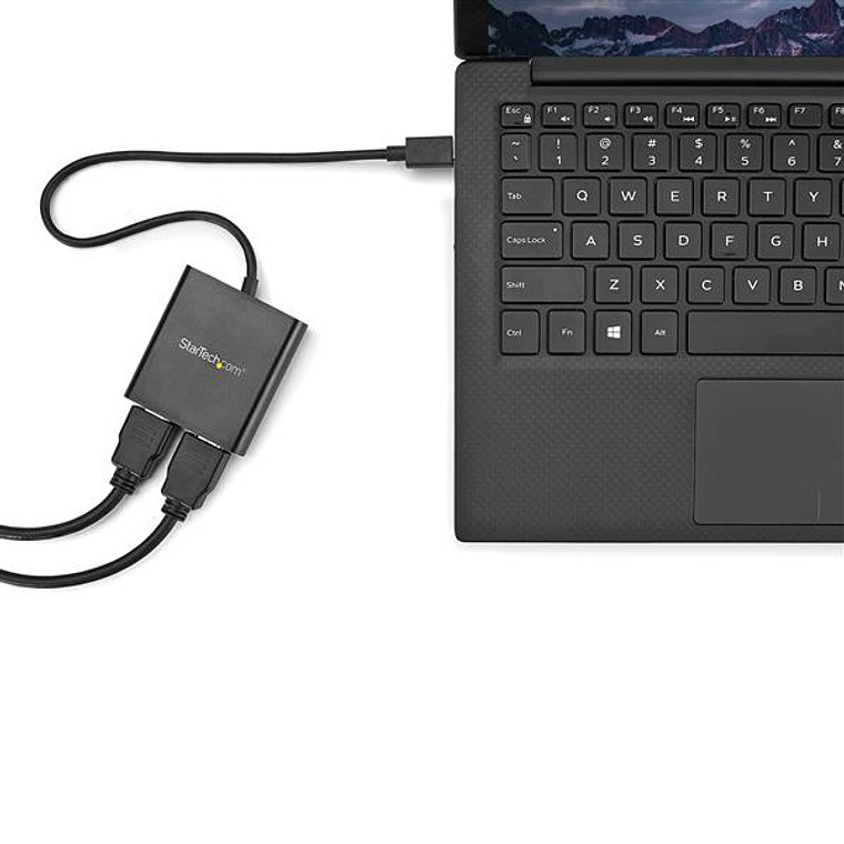 Divisor Splitter MST USB-C a HDMI de 2 Puertos - Hub Multiplicador MST USB Tipo C compatible con Thunderbolt 3 4