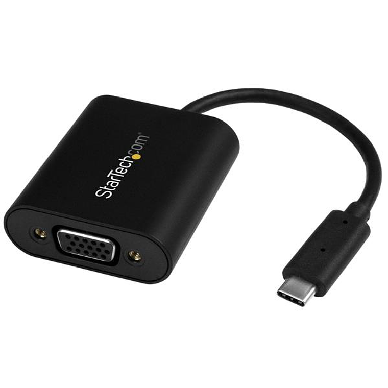 Adaptador USB-C Macho a VGA Hembra Startech, Largo 95cm, Negro 1