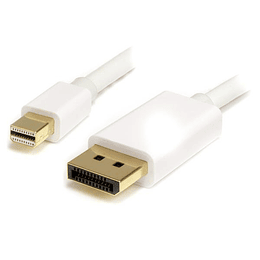 Cable 2m MiniDisplayPort 1.2 a DP Blanco