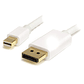 Cable 2m MiniDisplayPort 1.2 a DP Blanco - Miniatura 1