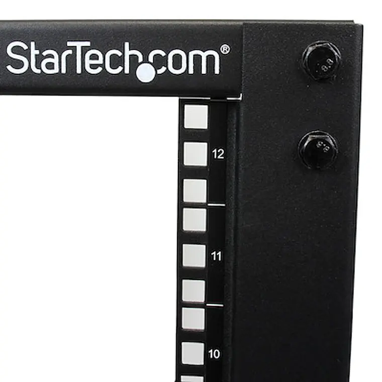 Rack de Marco Abierto con Profundidad Ajustable de 4 Columnas 12U con Ruedas 7