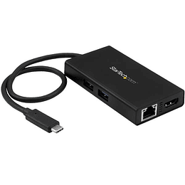 Adaptador USB-C Multifunción para Laptops - con Entrega de Potencia - 4K HDMI - USB 3.0