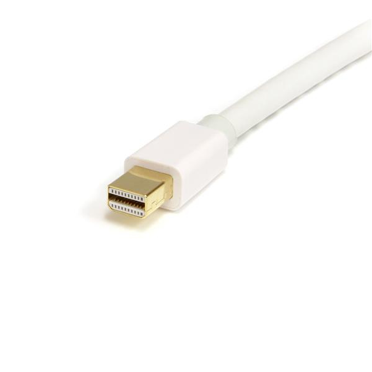 Cable 2m MiniDisplayPort 1.2 a DP Blanco 2