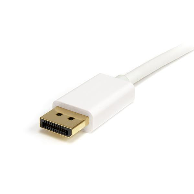 Cable 2m MiniDisplayPort 1.2 a DP Blanco 3