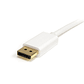 Cable 2m MiniDisplayPort 1.2 a DP Blanco - Miniatura 3