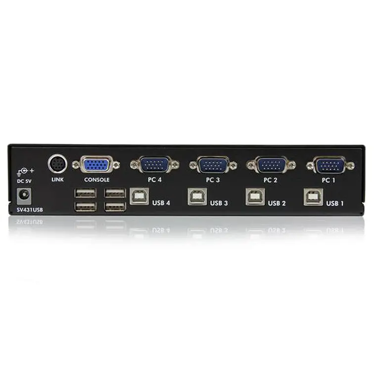 Switch 4 Puertos KVM VGA USB 3