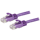 Cable Red 0 5m Púrpura Cat6 sin Enganche - Miniatura 1