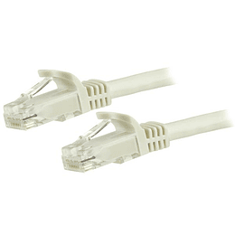 Cable de Red 0.5Mts Blanco, Cables de Conexión Cat 6, sin enganches