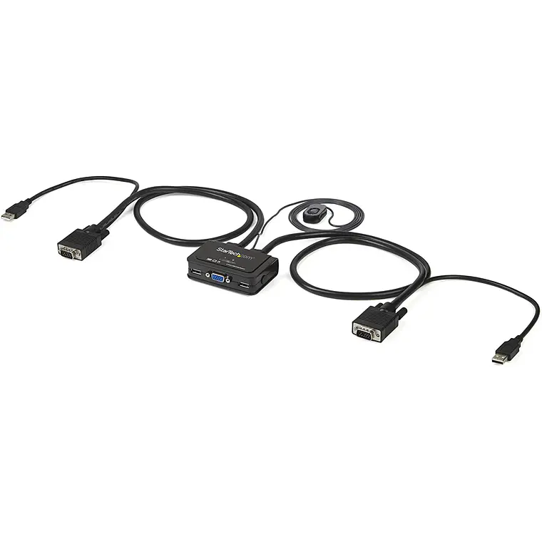Cable Switch Conmutador KVM 2x VGA USB 2