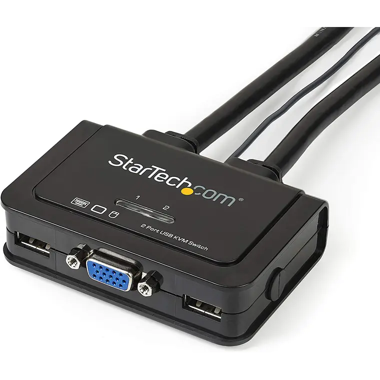 Cable Switch Conmutador KVM 2x VGA USB 1
