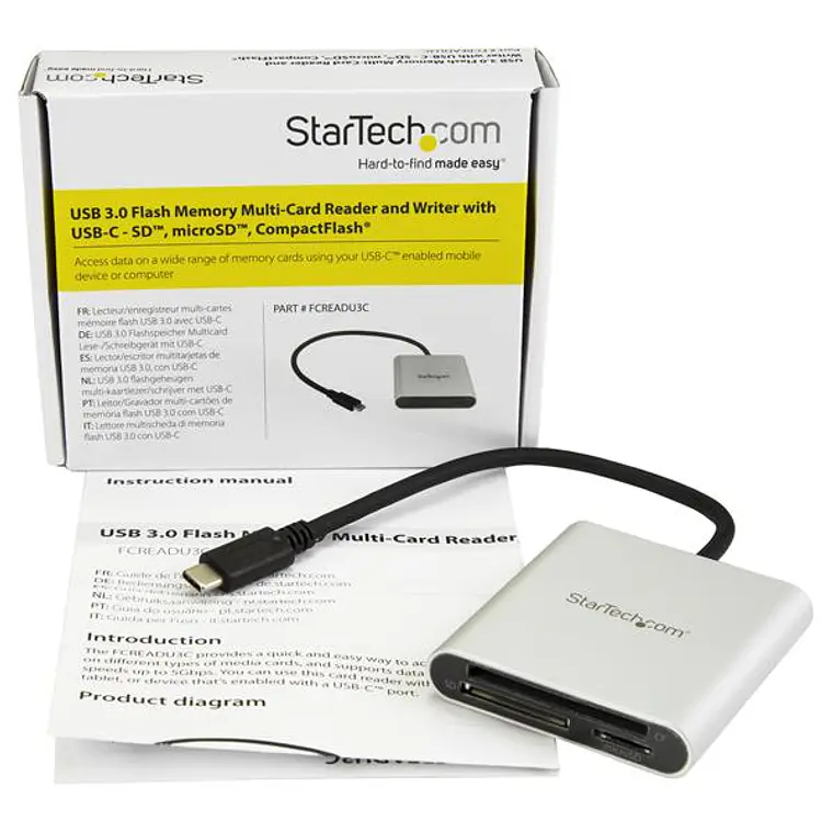 Lector USB-C de Tarjetas SD CF MicroSD 5