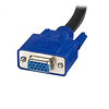 Cable 1,8 metros KVM VGA USB 2 en 1