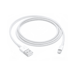 Cable Apple Lightning a USB 1mt Blanco