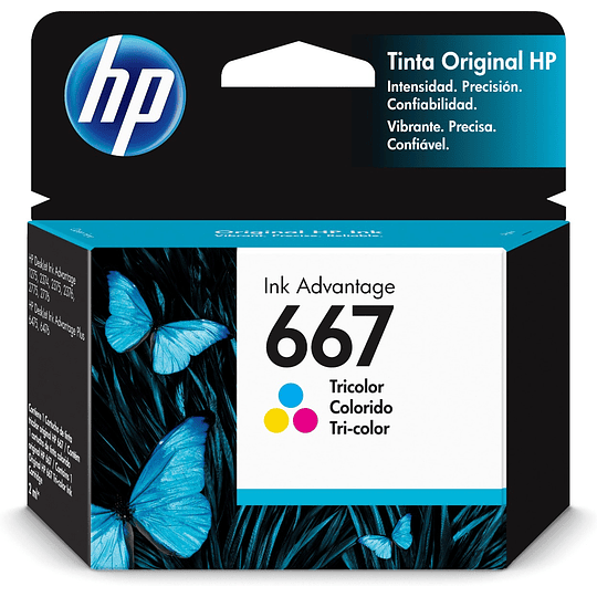 Cartucho de tinta HP 667 Tricolor Original 3YM78AL