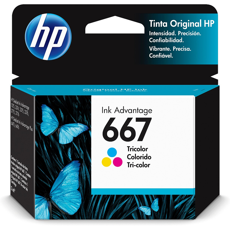 Cartucho de tinta HP 667 Tricolor Original 3YM78AL 1
