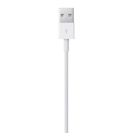 Cable Apple Lightning a USB 1mt Blanco