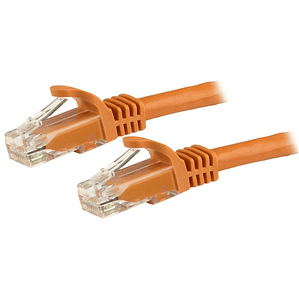 Cable de Red 15cm Naranja Cat6 Snagless
