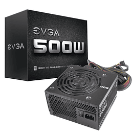 Fuente de Poder EVGA 500W W1, Certificada 80+ White Plus