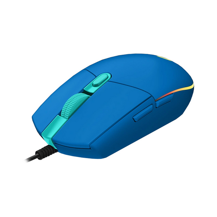 Mouse Gamer G203 Lightsync, 6 Botones, 8000DPI, Celeste 3