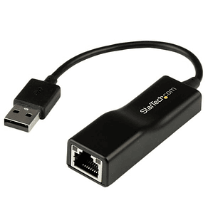 Adaptador USB-A 2.0 a Red Ethernet | Negro