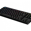 Teclado Gamer Logitech G Pro RGB, Mecánico, Switch GX Blue, Alámbrico, Negro