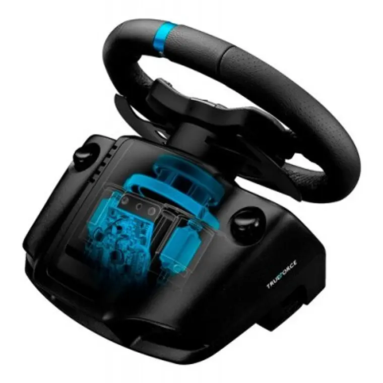 Volante Logitech G923 TRUEFORCE para PS4, Diseño Premium, Doble Embrague, Pedales incluidos 2