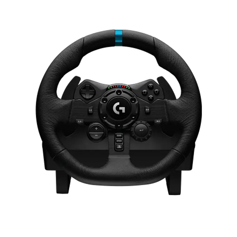 Volante Logitech G923 TRUEFORCE para PS4, Diseño Premium, Doble Embrague, Pedales incluidos 3