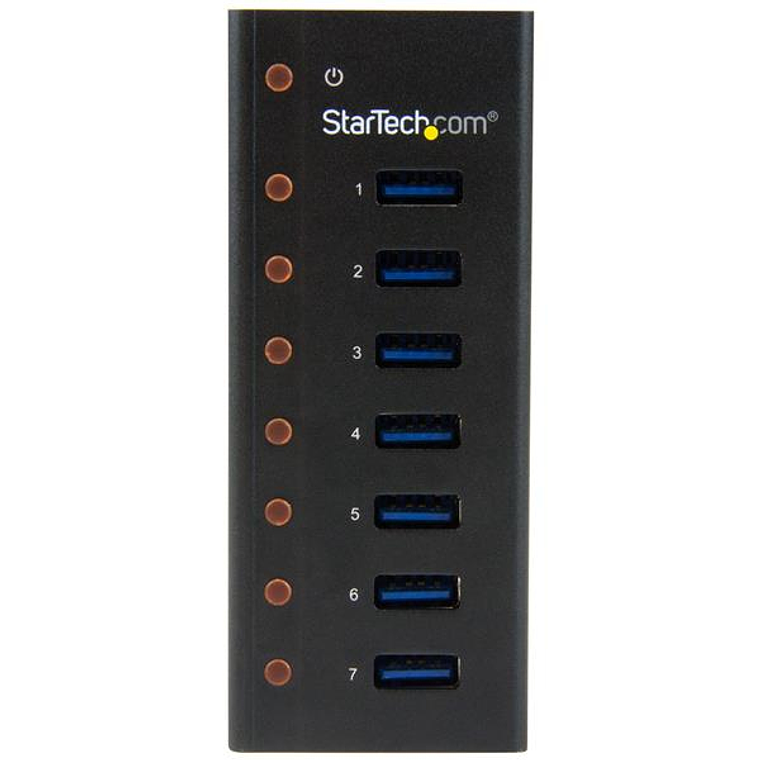 Concentrador USB 3.0 de 7 Puertos con Caja de Metal - Hub de Sobremesa o Montaje en Pared 2