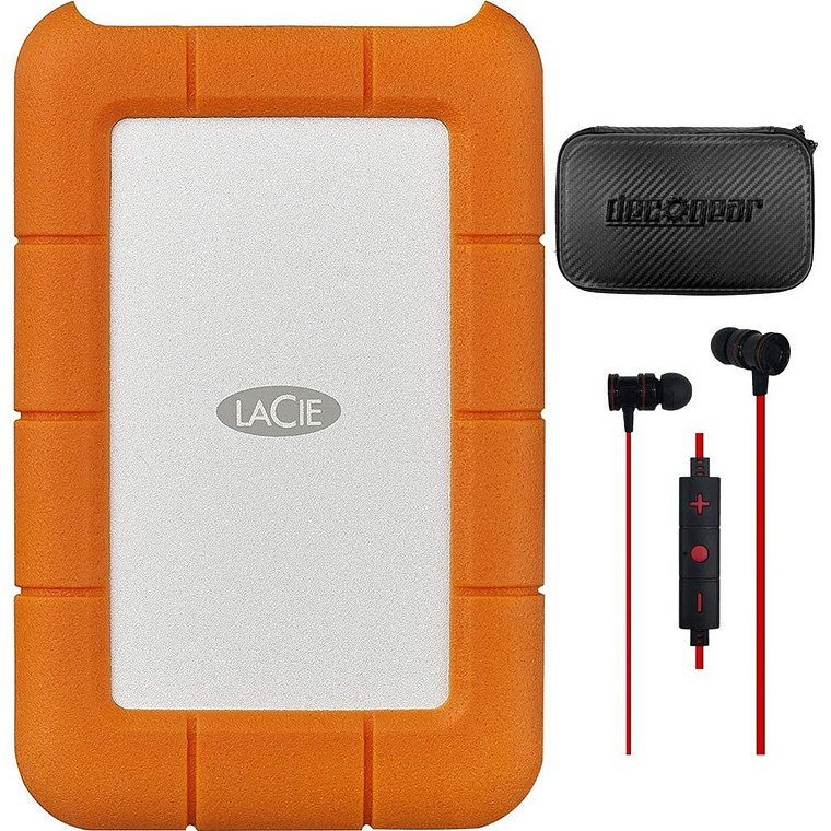 Disco duro 4TB externo | LaCie Rugged USB-C  2