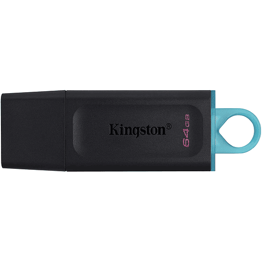 Kingston - USB flash drive - 64 GB - USB-C 3.2 Gen 1 - Exodia Black  Teal