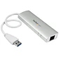 Hub Concentrador de 3 Puertos USB 3.0 con Adaptador de Red Ethernet Gigabit - Miniatura 2