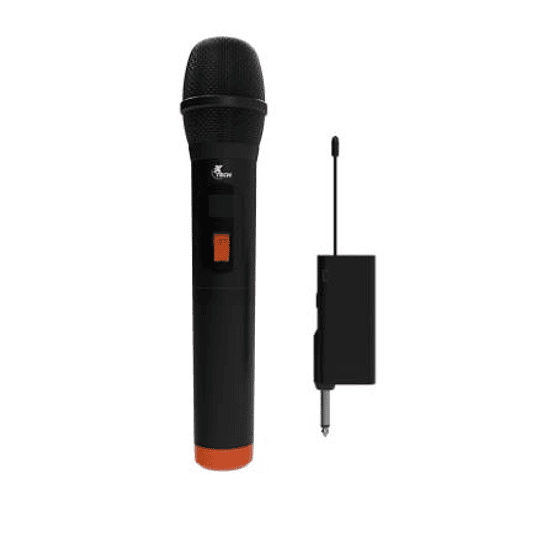 Xtech - Microfono inalámbrico de mano UHF con receptor recargabler XTS-690