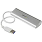 Concentrador Portátil USB 3.0 de 4 Puertos - Hub con Cable Incorporado - Miniatura 4