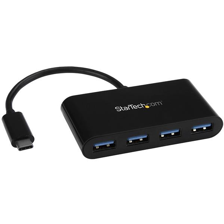 Hub Concentrador USB 3.0 de 4 Puertos Hub USB-C a 4x USB A Alimentado por el Bus - Conversor de USB C a USB Convencional 2