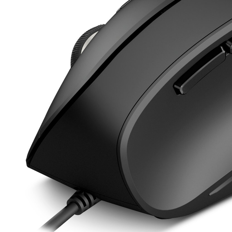 Klip Xtreme - Mouse - USB - Cableado - Negro - Ultraergonómico 4