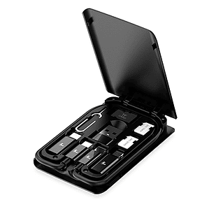 Estuche portátil multifuncional para almacenamiento con cable Tipo C